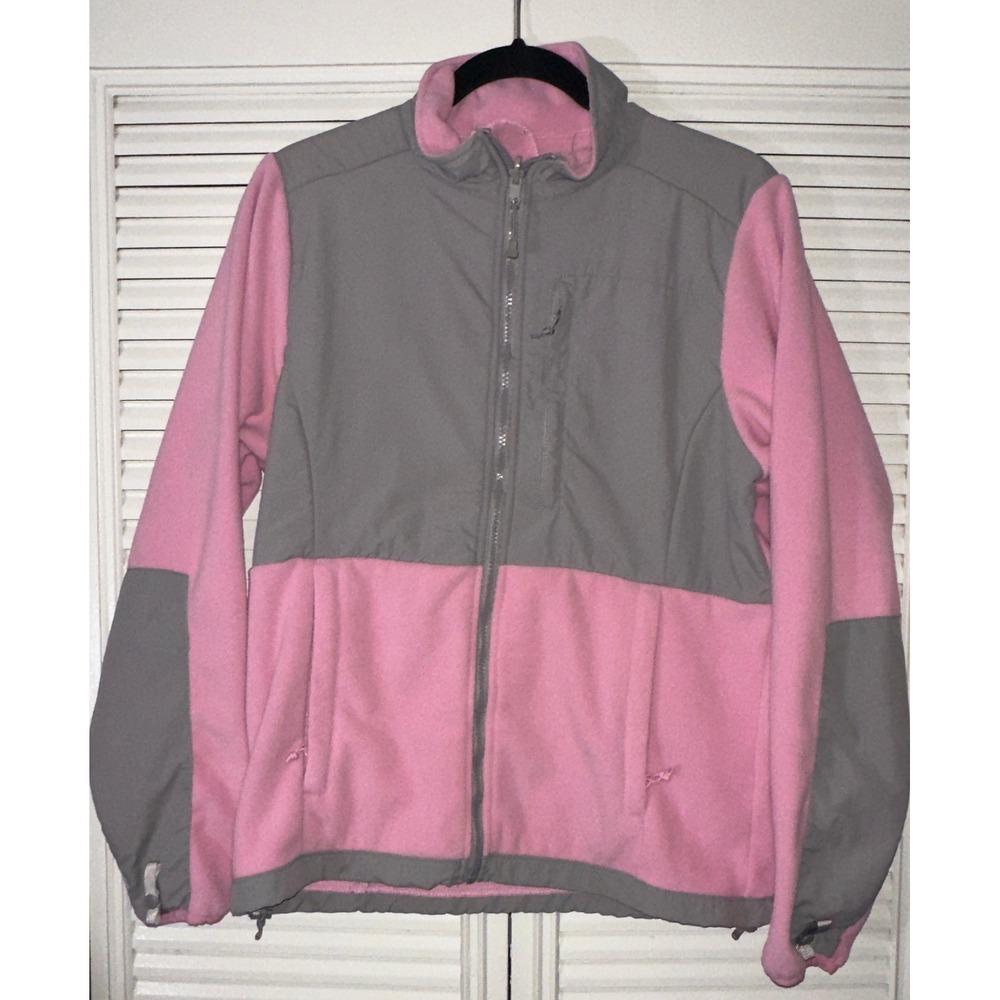 Mountain Fog Pink/Gray‎ Zip Up Fleece Jacket Size M